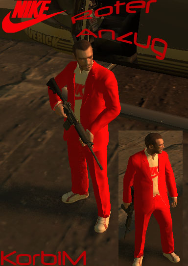 Roter Anzug